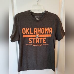 JanSport Shirt Mens S Gray Oklahoma State Cowboys Spell Out Logo Short sleeve